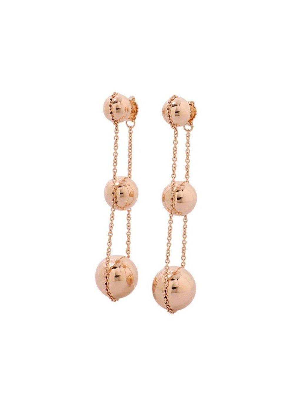 Tiffany & Co Earrings HardWear Triple Drop 18k Pink Gold